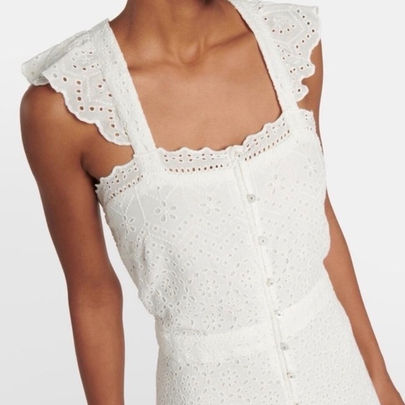 Veronica Beard White Eyelet Austin Maxi Dress - Picture 3 of 5